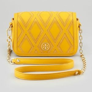 Robinson Patchwork Mini Chain-Strap Bag Goldenrod